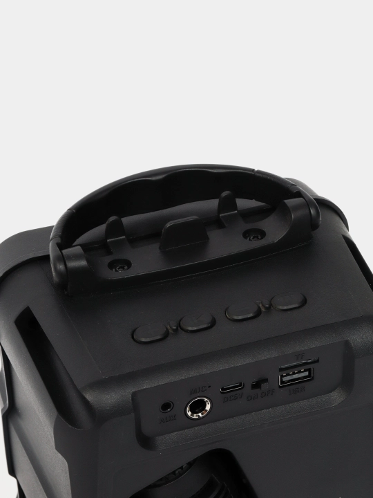 Караоке колонка Bluetooth Soonbox С7, с FM-радио и проводным микрофоном