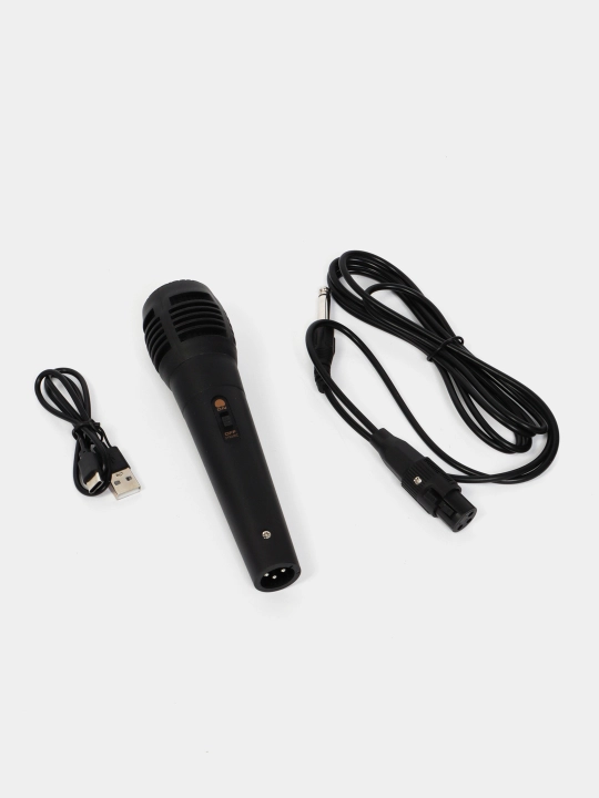 Караоке колонка Bluetooth Soonbox С7, с FM-радио и проводным микрофоном