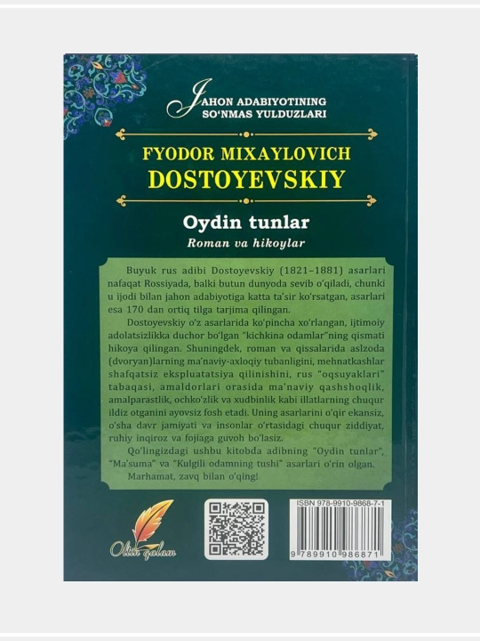 Telba, Oydin tunlar, kambagallar Fyodor Dostoevskiy