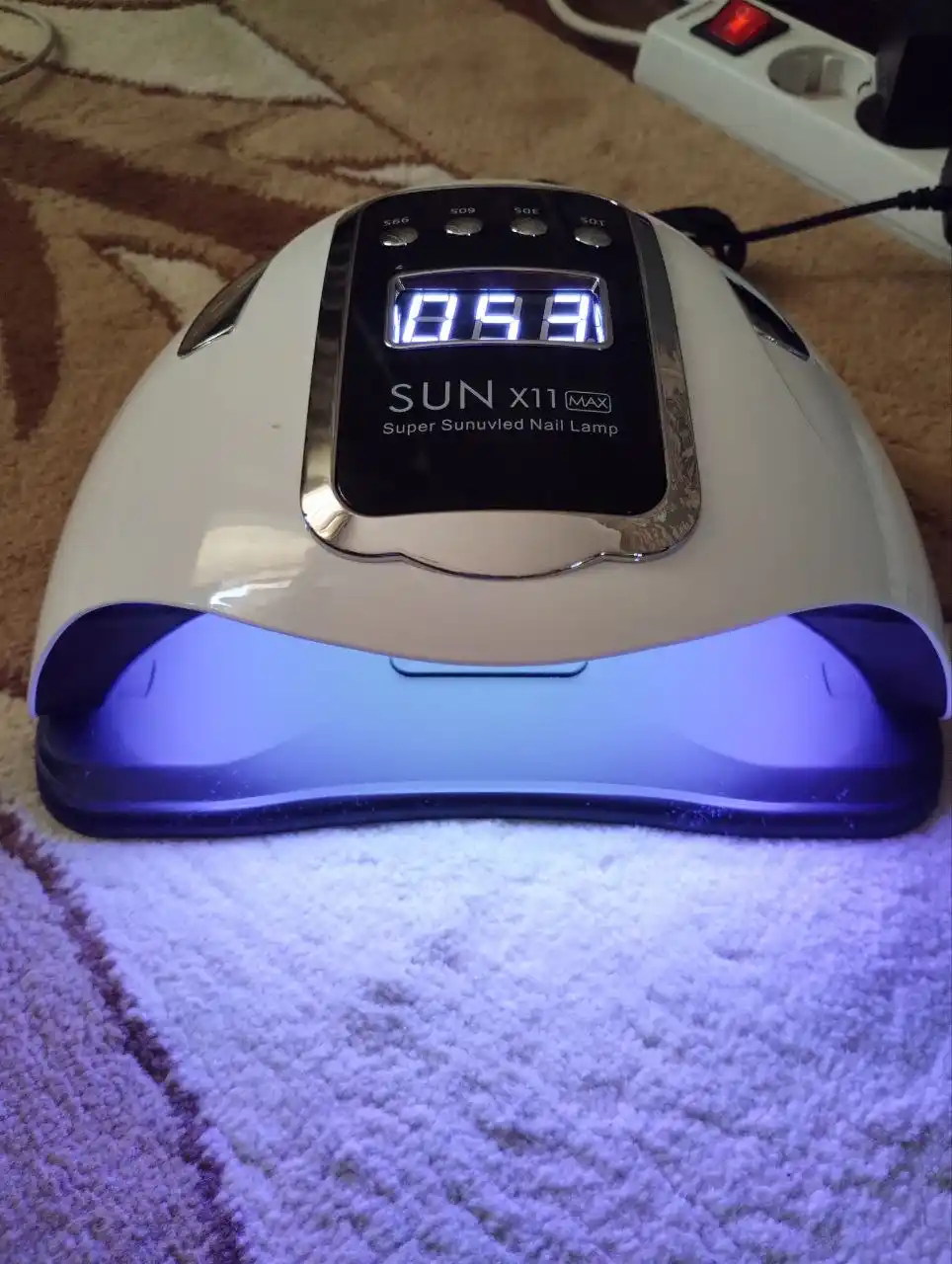 Manikyur va pedikyur uchun professional chiroq SUN Х11 Max 220/280W, 45 va 66 diodlik