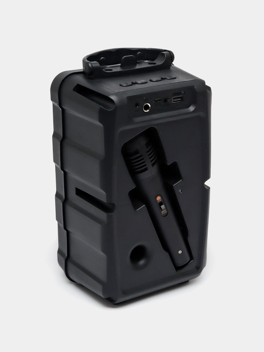 Караоке колонка Bluetooth Soonbox С7, с FM-радио и проводным микрофоном