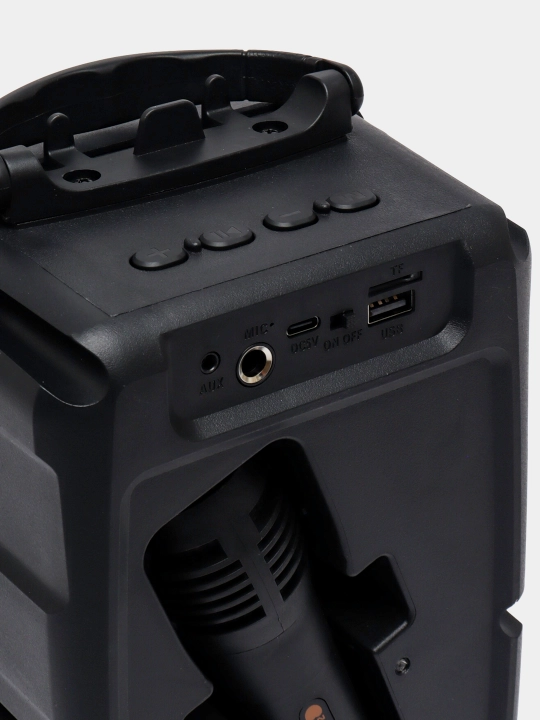 Караоке колонка Bluetooth Soonbox С7, с FM-радио и проводным микрофоном