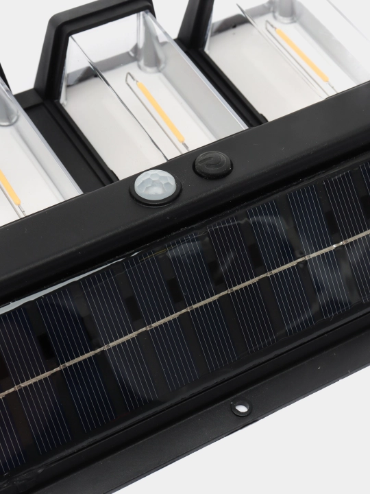 Led lampali quyosh ponelli chiroq, qorongulikda avtomatik yoritish xususiyatiga ega