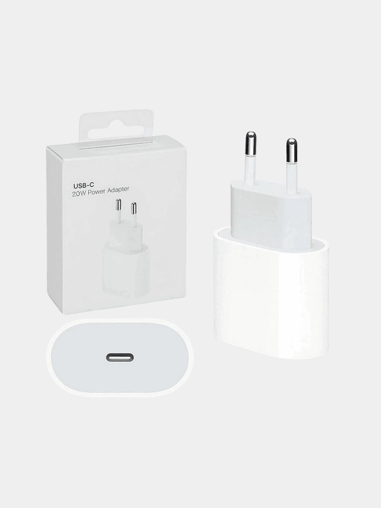 Apple 20w zaryadkasi, apple 20w adapter, 2 pin zaryad qurilmasi, iPhone va iPad
