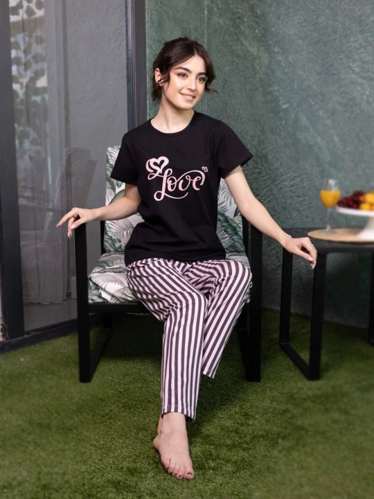 Ayollar uchun ikki qismli pijama - 