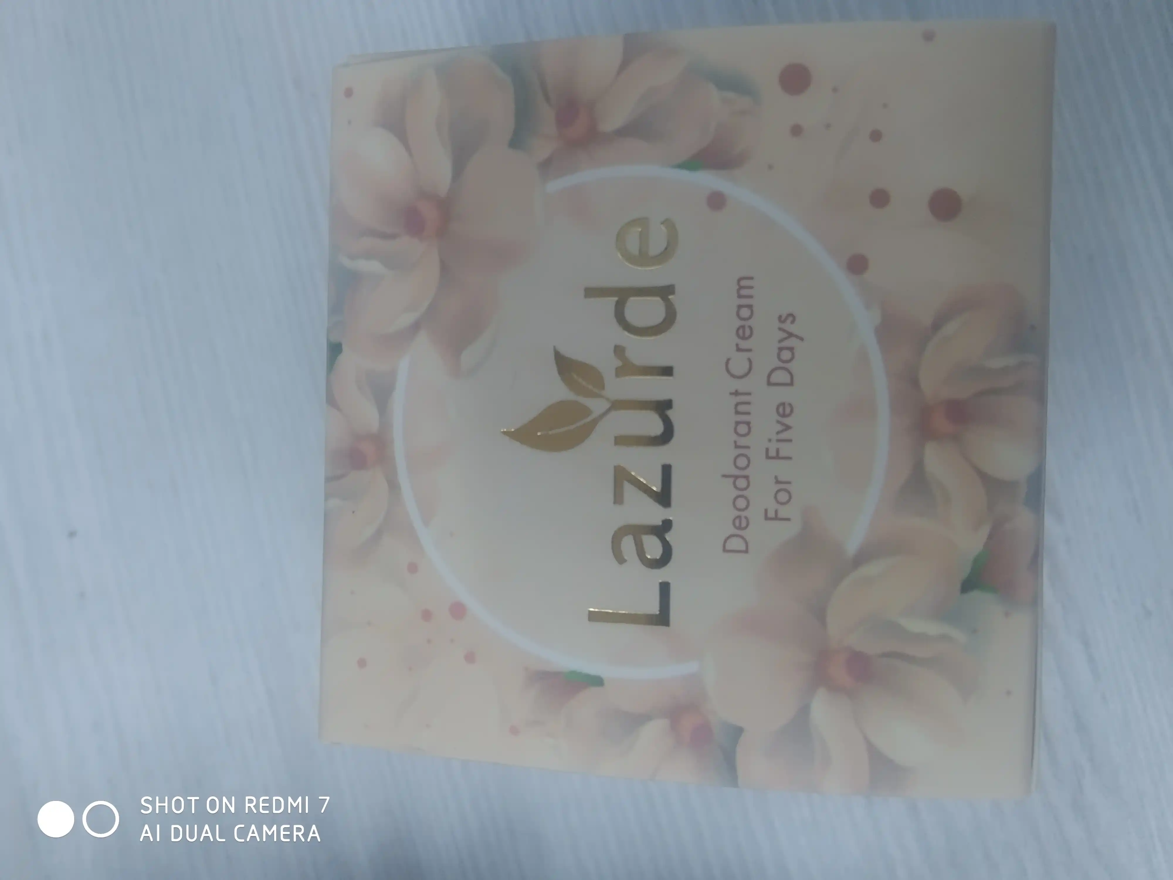 Крем-дезодорант антиперспирант Lazurde, от запаха пота, 50 гр
