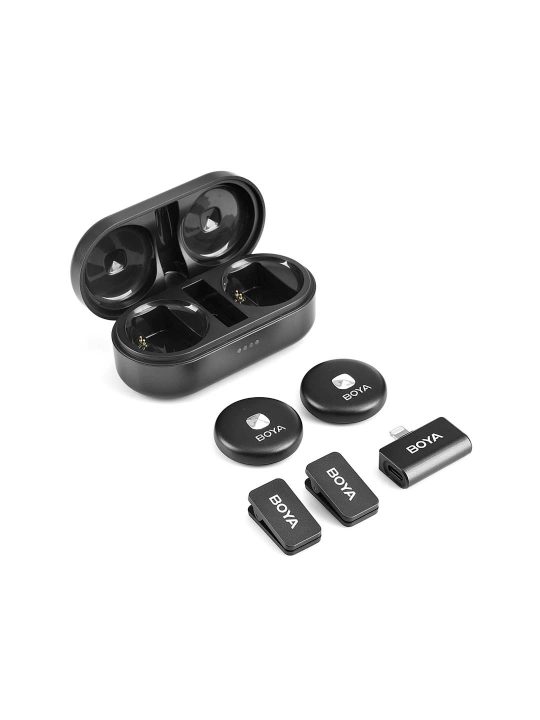 BOYA OMIC-D ultra-compact dual kanal 2,4 ggS simsiz mikrofon tizimi (ios lightning)