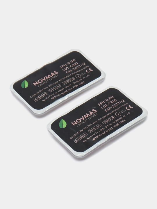 Rangli kosmetik kontakt linzalar, dioptriyasiz, dekorativ linzalar, 2 ta linza