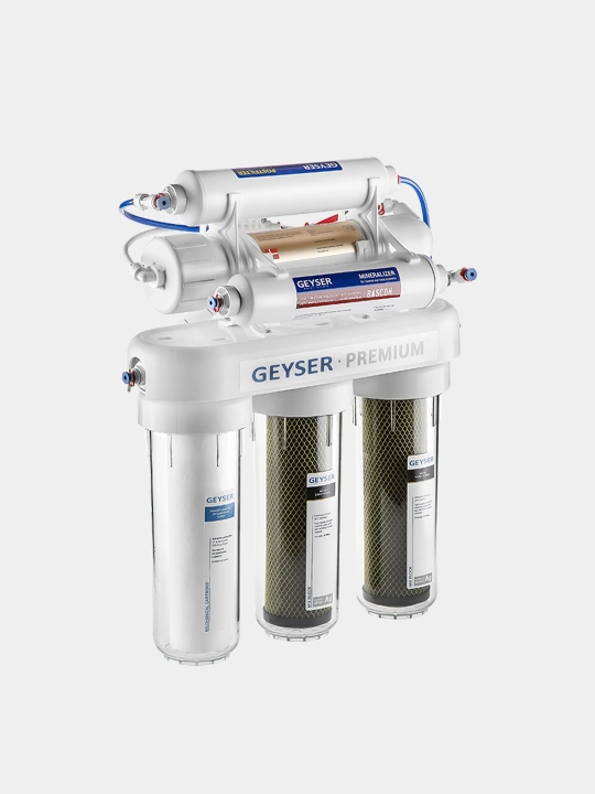 Geyser Premium teskari osmos, kranli, 12 litrli tank, 175 gallon membrana, mineralizator