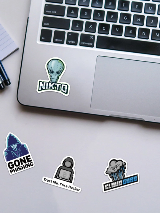 Nakleykalar "Cyberpunk, IT, xakerlar, o'yinlar, Minecraft" telefon, kompyuterlar uchun
