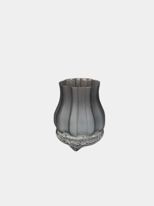 Gullar va quritilgan gullar uchun shisha guldon, balandligi 20 sm - 