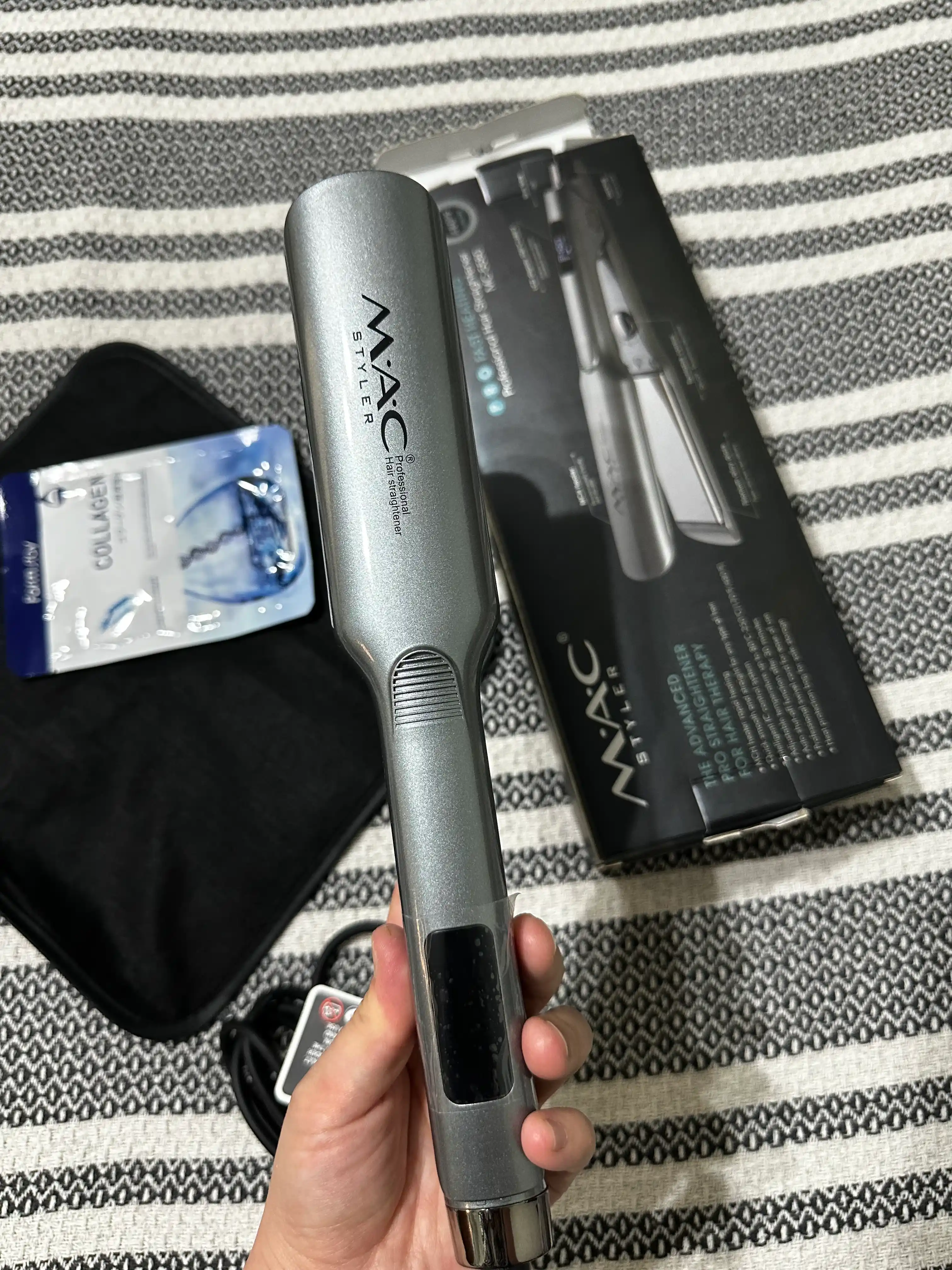 Professional dazmol, MAC Styler MC-5580 titan plastinali soch to‘g‘rilagichi