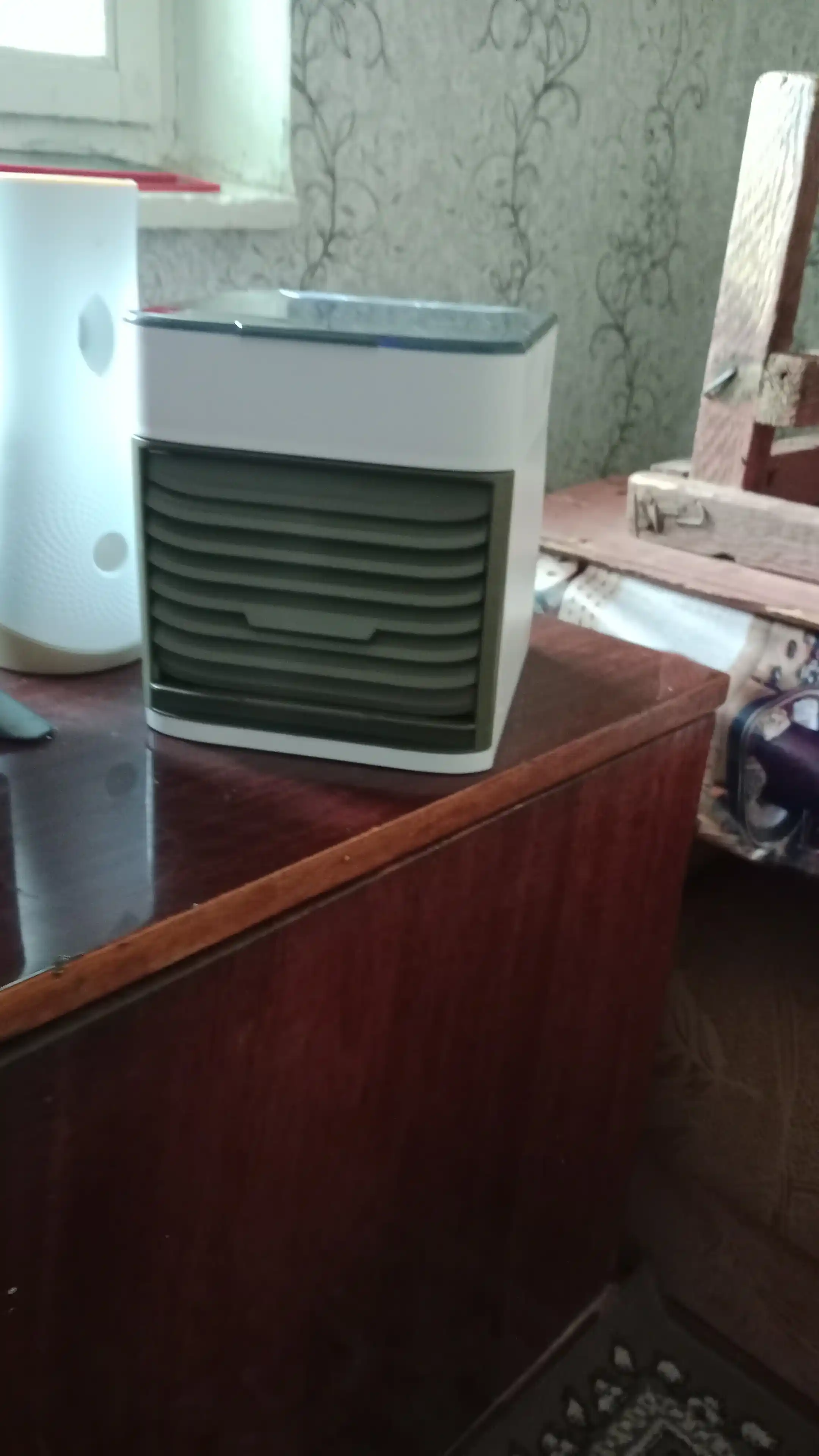 Portativ ventilyator, suvli sovutish, yoritgichli, USB