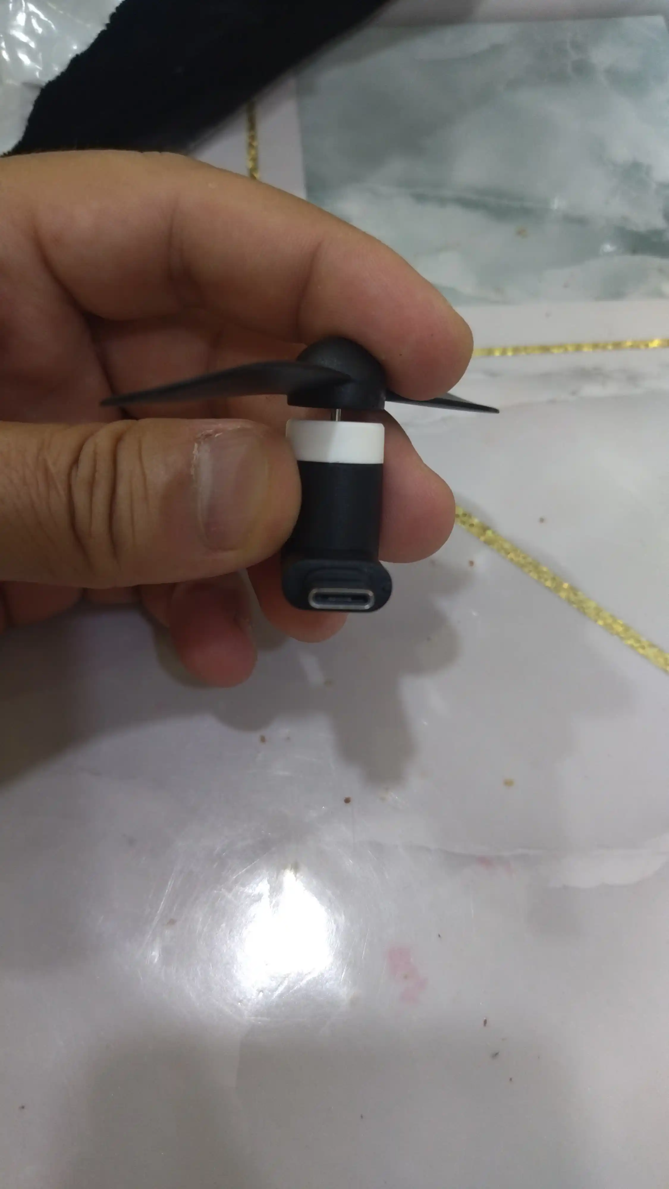 Мини вентилятор Type-C, Lightning, Micro USB для телефона и других устройств с портом