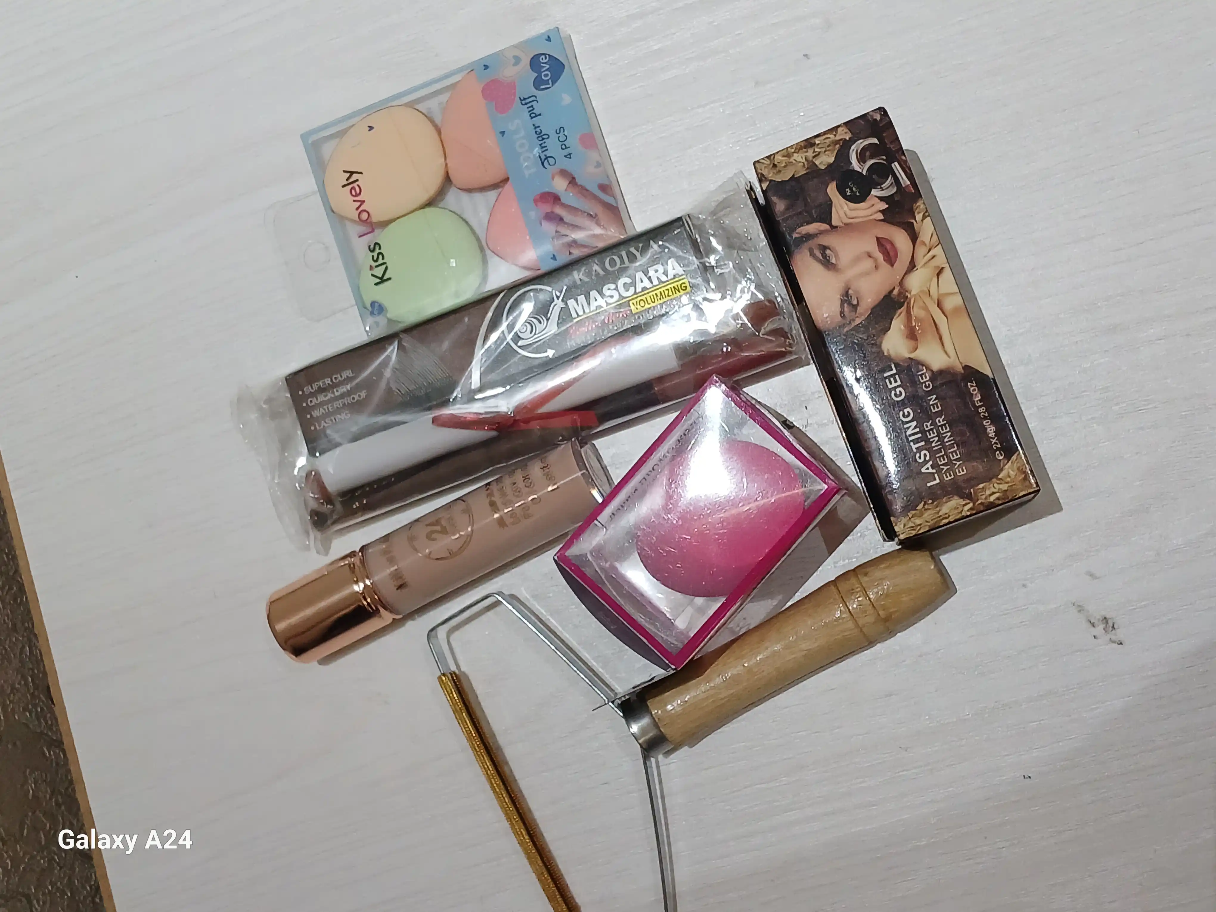 Ko'z va qosh uchun podvodka va gel 2 tasi 1 da, suvga chidamli, qora, jigarrang, 2 * 4 gr