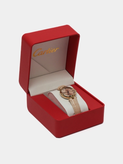 Часы наручные кварцевые "Cartier" для женщин, с коробкой