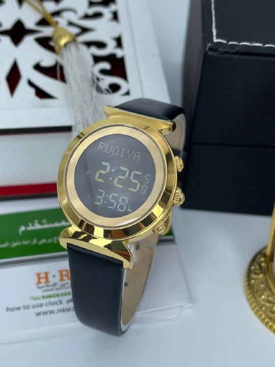 Водостойкие часы с напоминанием о времени намаза для женщин Al-Harameen 6351 FGBL