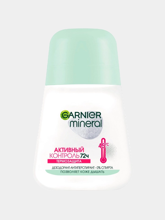 Antiperspirant rolikli Garnier Mineral, aktiv nazorat, termal himoya, 50 ml