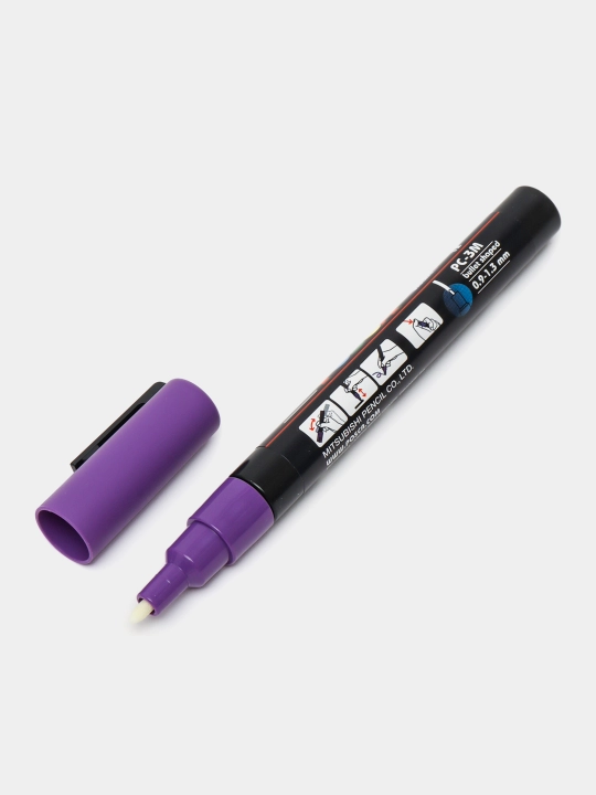 UNIBALL POSCA 0.9-1.3 Fetrli ruchka Marking Pen Violet N