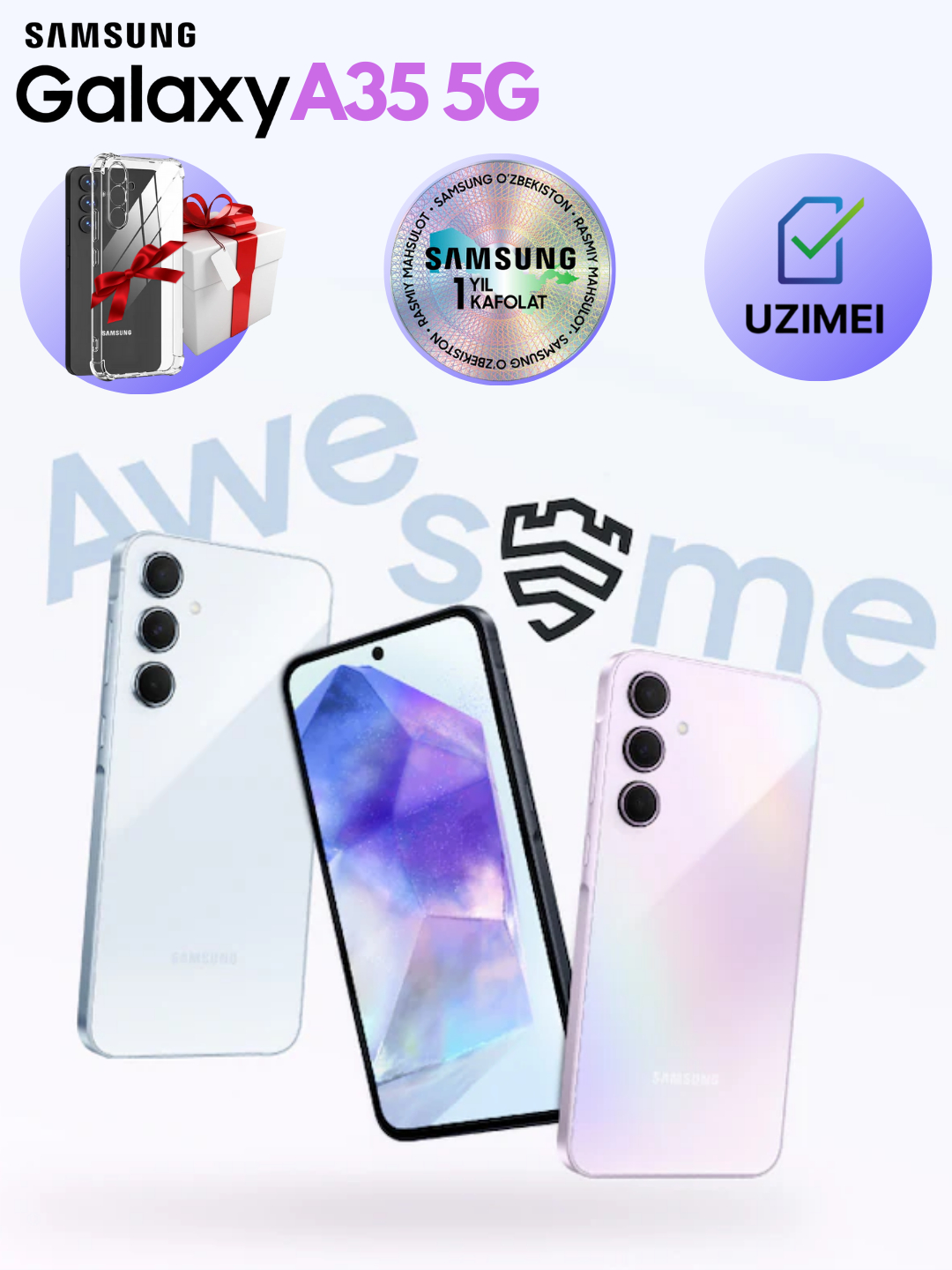 Смартфон Samsung Galaxy A35 5G + чехол в подарок купить по низким ценам ...