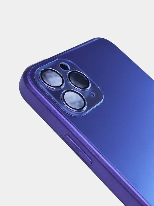Чехол для IPhone 11, 12, 13, 14, пластиковый, c линзами, противоударный - 
