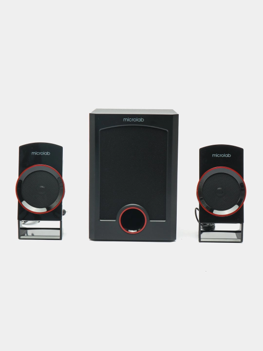 Сабвуфер Microlab M‑111 / 2.1 / 12 Вт RMS (2×3 Вт + 6 Вт) / Проводное RCA + 3.5 мм - 