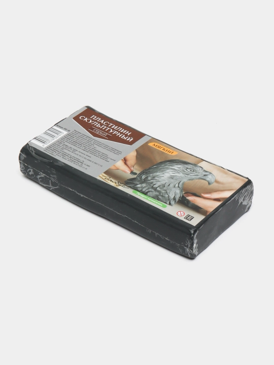 Plastilin haykaltarosh, rangi kulrang, yumshoq ПЛС-05