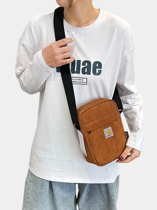 Сумка Carhartt Wip, через плечо, универсальная, унисекс, вельветовая, на ремне