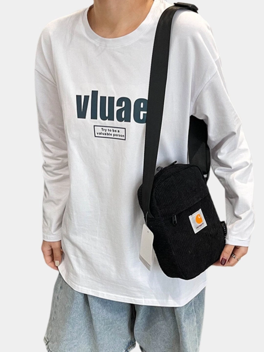 Сумка Carhartt Wip, через плечо, универсальная, унисекс, вельветовая, на ремне