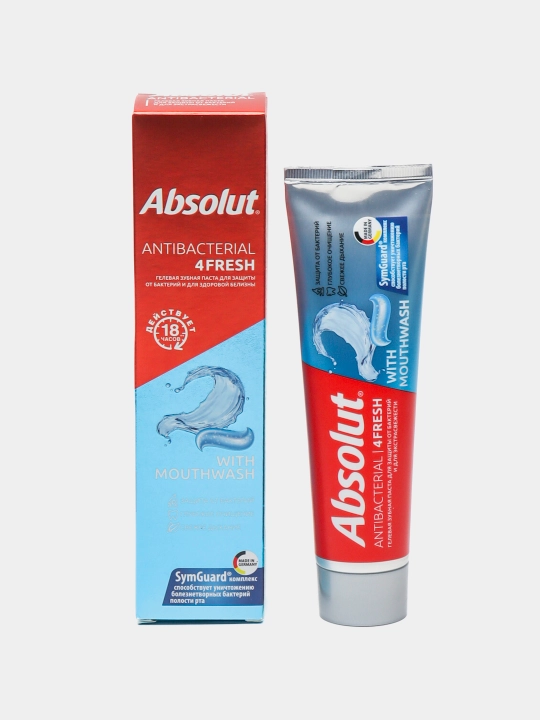 Зубная паста Absolut antibacterial 4FRESH, 110 г - 