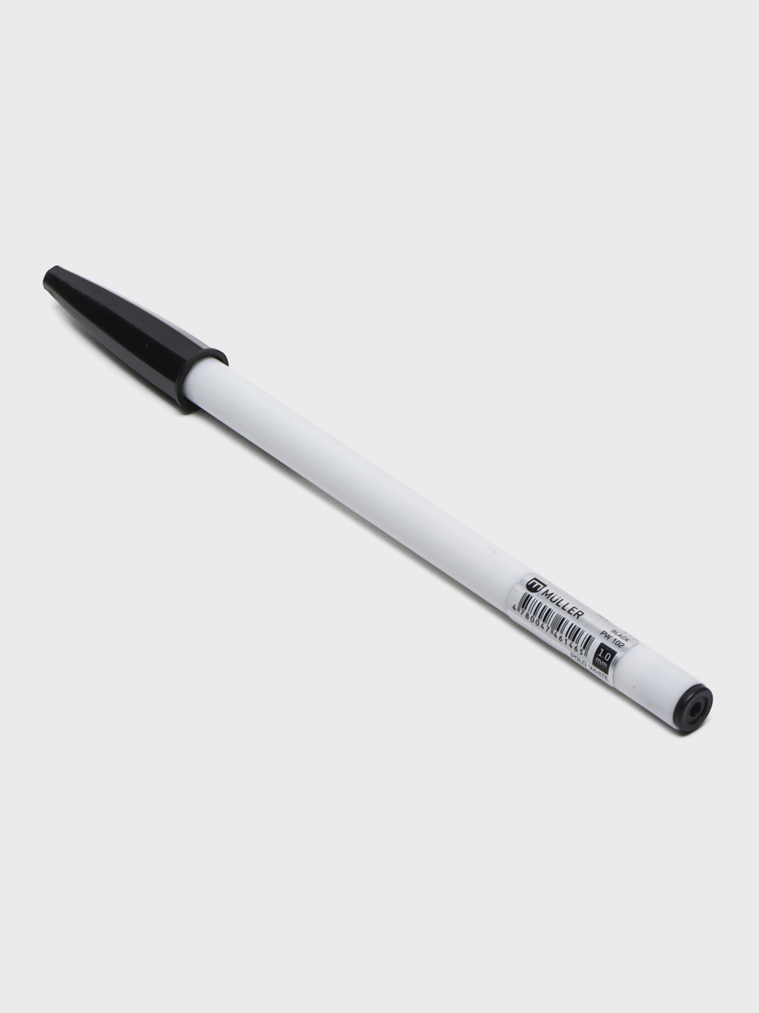 Ручка шариковая Polo white 1 мм Black, по 5 шт - 