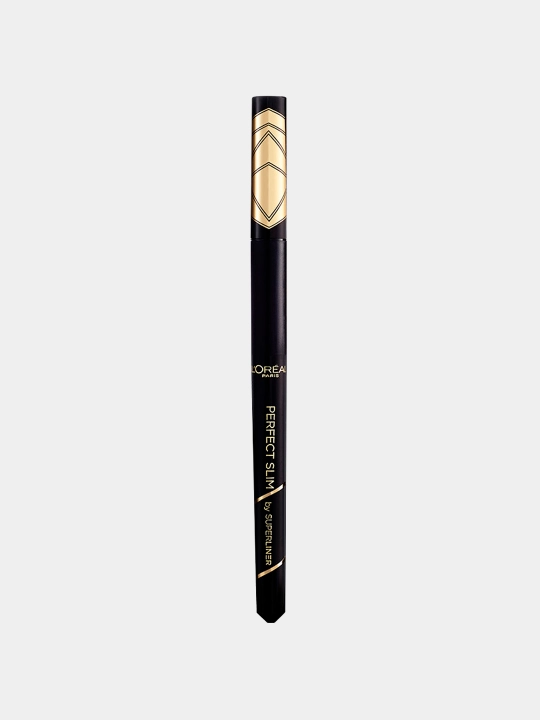 L’Oreal Paris SUPERLINER PERFECT SLIM yupqa applikatorli ko‘z uchun suyuq qoplama, to‘q qora rangli, 5 g