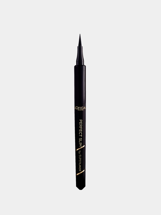 L’Oreal Paris SUPERLINER PERFECT SLIM yupqa applikatorli ko‘z uchun suyuq qoplama, to‘q qora rangli, 5 g