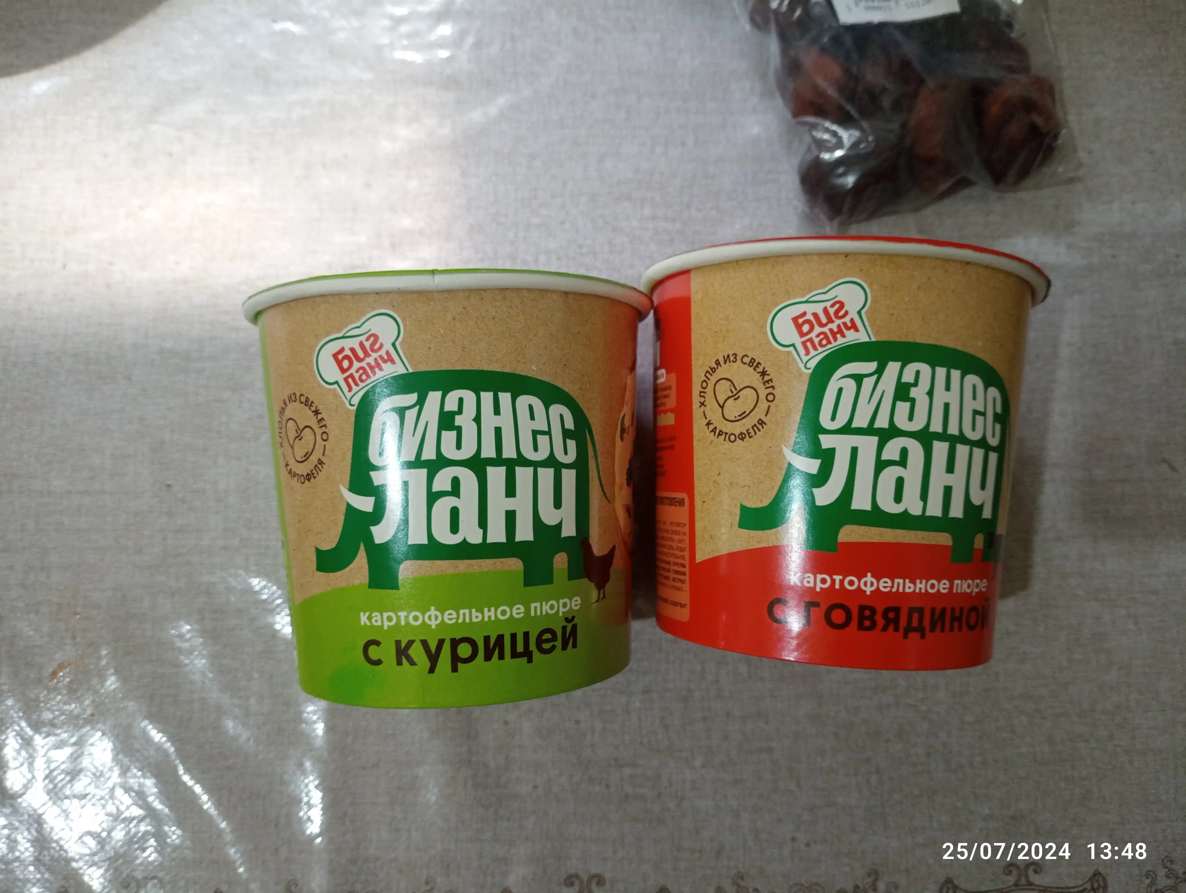 Пюре картофельное Бизнес Ланч, с курицей, 40 г стакан