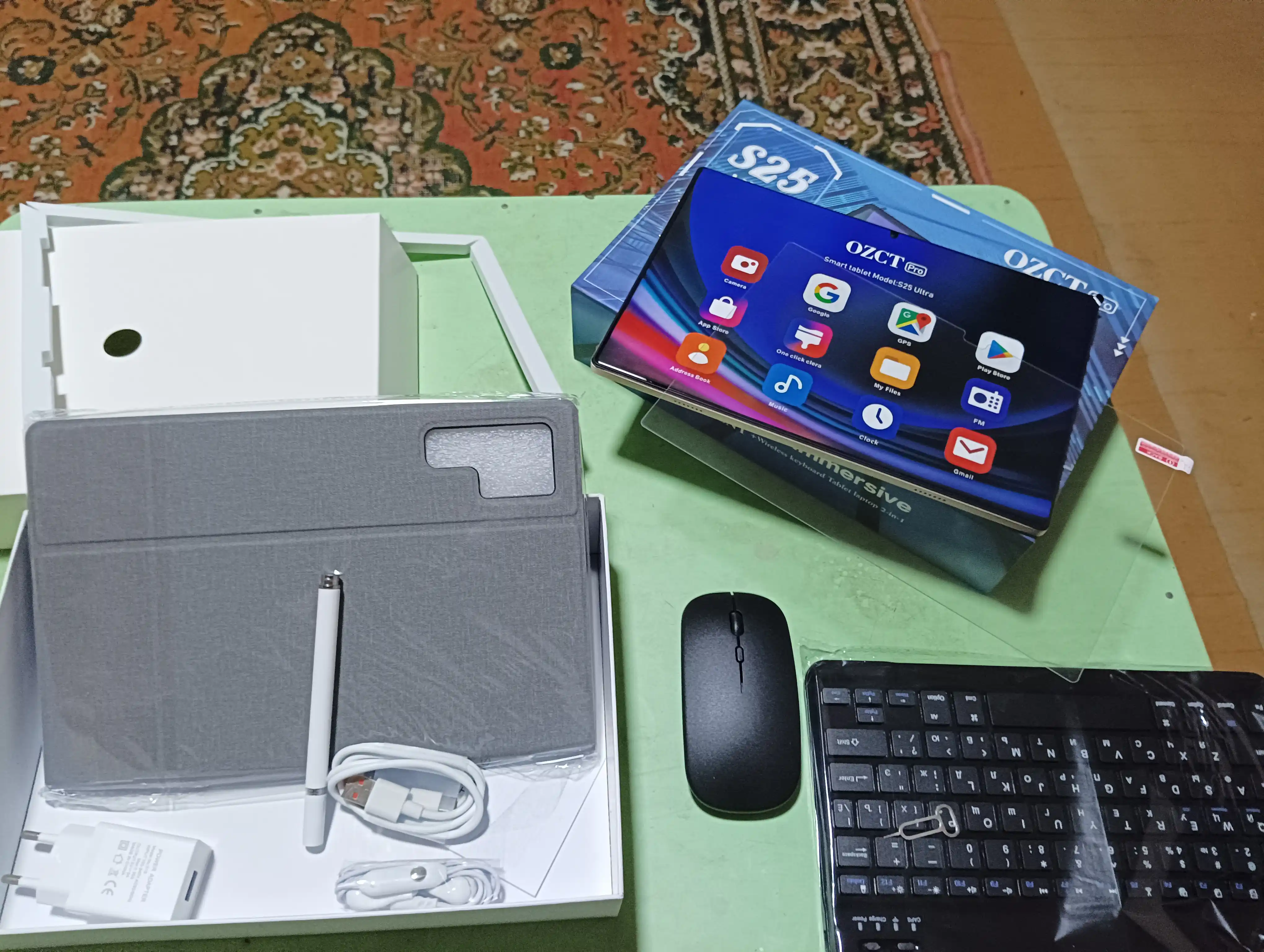 Планшет 10,1″ 4/64 ГБ для работы и учёбы, 5G, 2 SIM, с клавиатурой и мышью