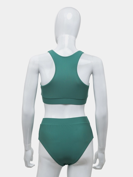 Ayollar uchun ikki qismli suzish kostyumi, sport topi, bikini