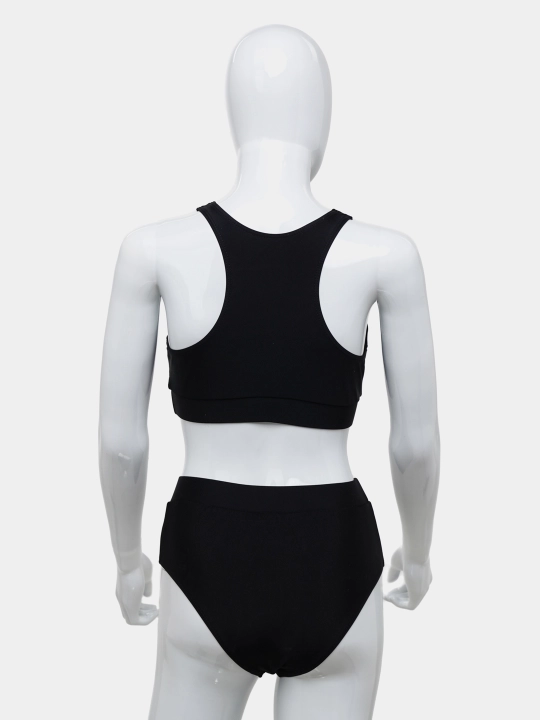 Ayollar uchun ikki qismli suzish kostyumi, sport topi, bikini