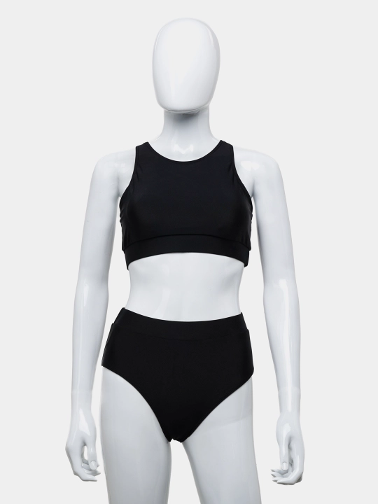 Ayollar uchun ikki qismli suzish kostyumi, sport topi, bikini