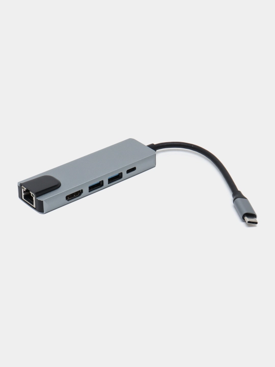 Концентратор Hab Type C на HDTV, 5 в 1, USB3.0 - 