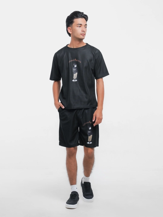Комплект одежды, мужская одежда, футболка и шорты, S-XL
