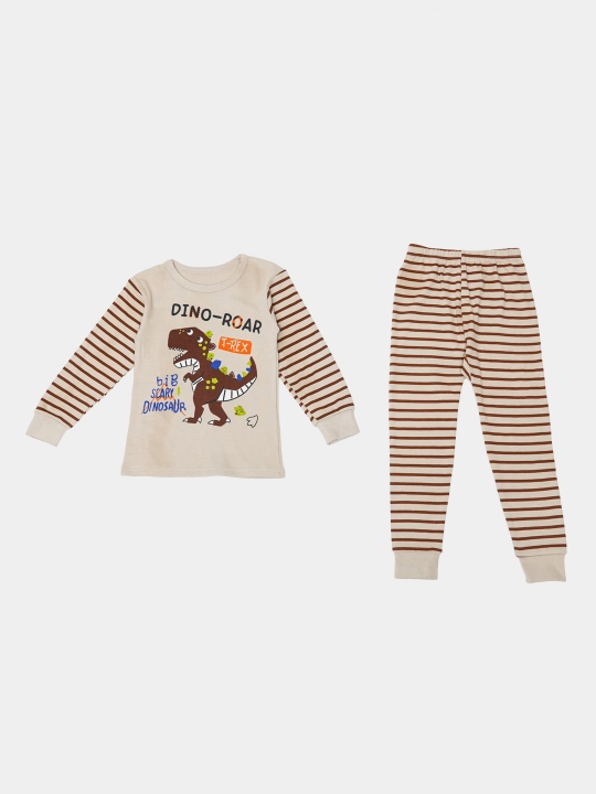 Пижама детская, хлопковая, со штанами, для мальчика, Elankids