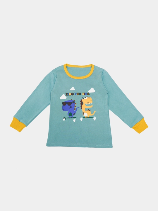 Пижама детская, хлопковая, со штанами, для мальчика, Elankids
