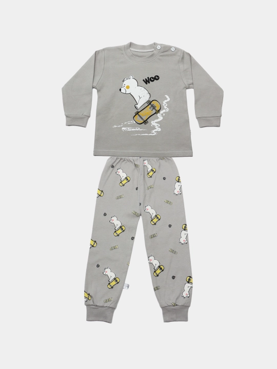 Пижама детская, хлопковая, со штанами, для мальчика, Elankids