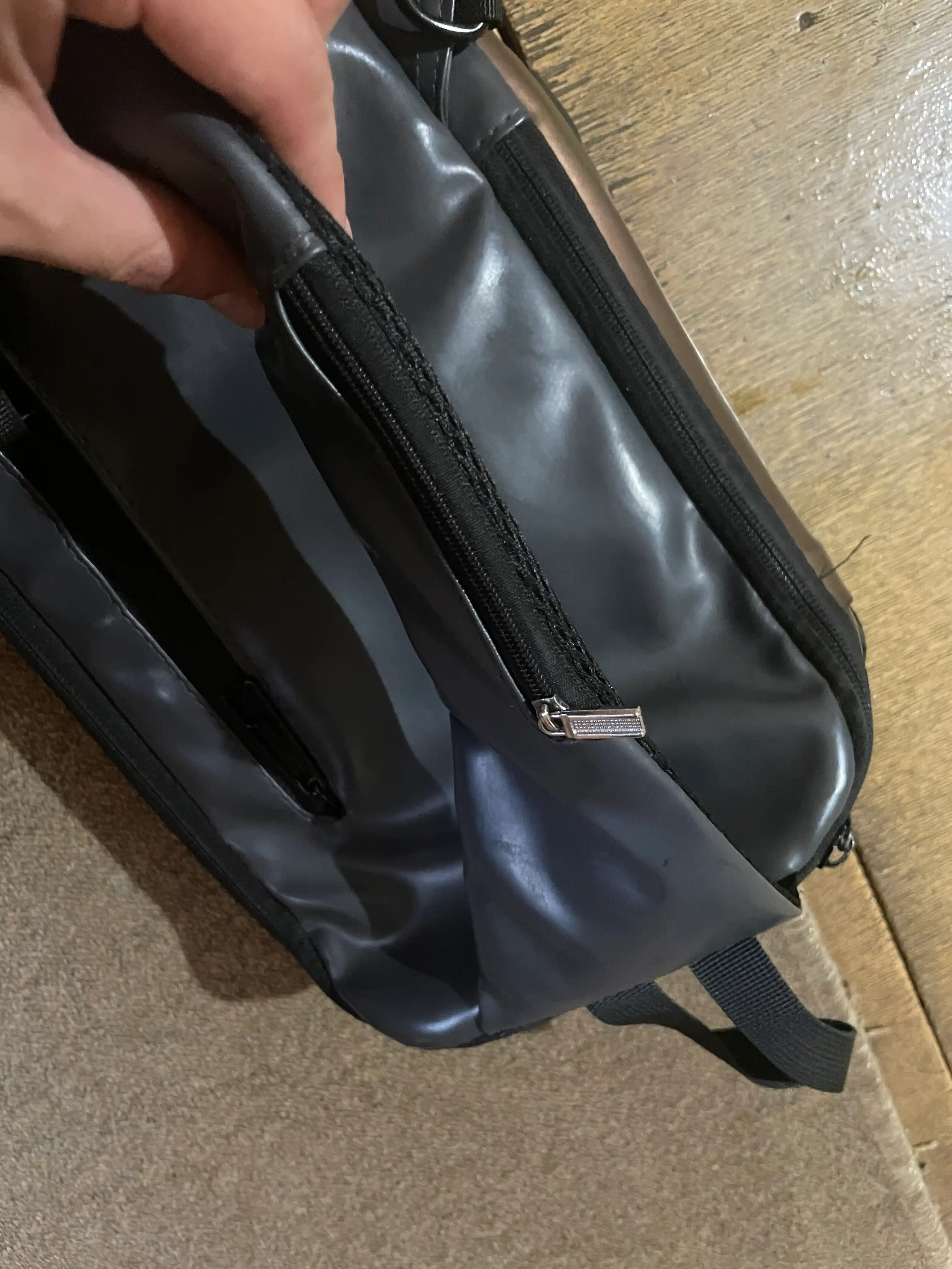 Сумка мужская через плечо, эко кожа, TSA кодовый замок, USB порт