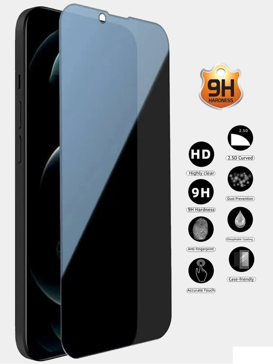 Защитное стекло, антишпион тонировка, для Redmi, Samsung A05, 05s , 14, 15, 24, 25, 34 - 