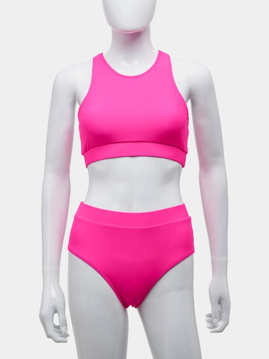 Ayollar uchun ikki qismli suzish kostyumi, sport topi, bikini