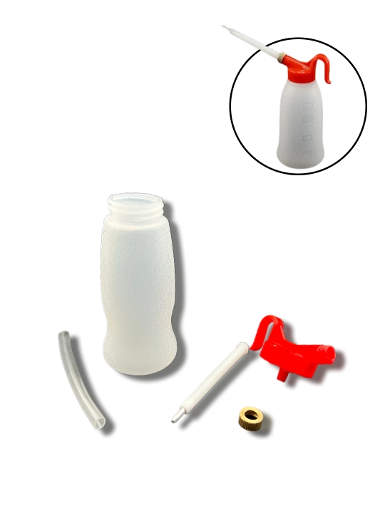 Barcha turdagi tikuv mashinalari uchun moylash idishi, plastik, dozatorli, moylash, 180 ml
