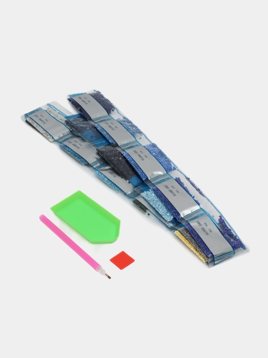 Olmos mozaika, bolalar to'plami, ijod uchun to'plam, podrama bilan, 30x40 sm, Olmos