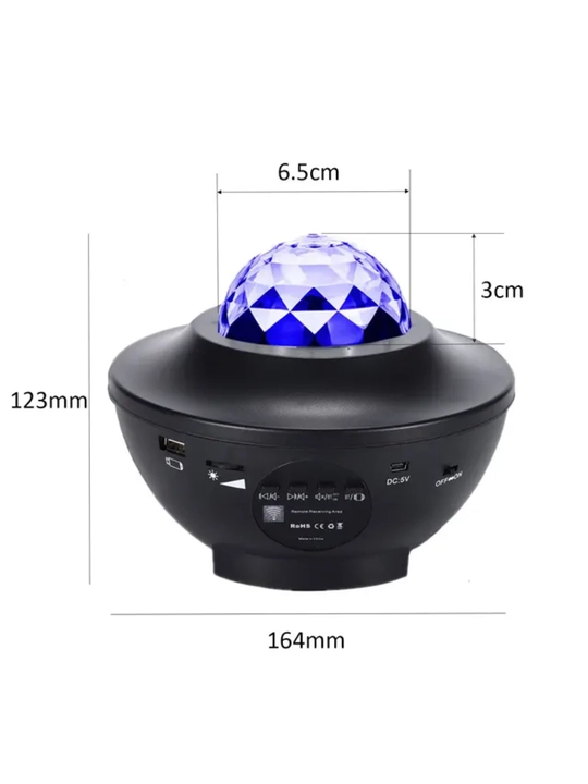 Ночник - проектор лазерный "Звездное небо", светодиодный, с Bluetooth
