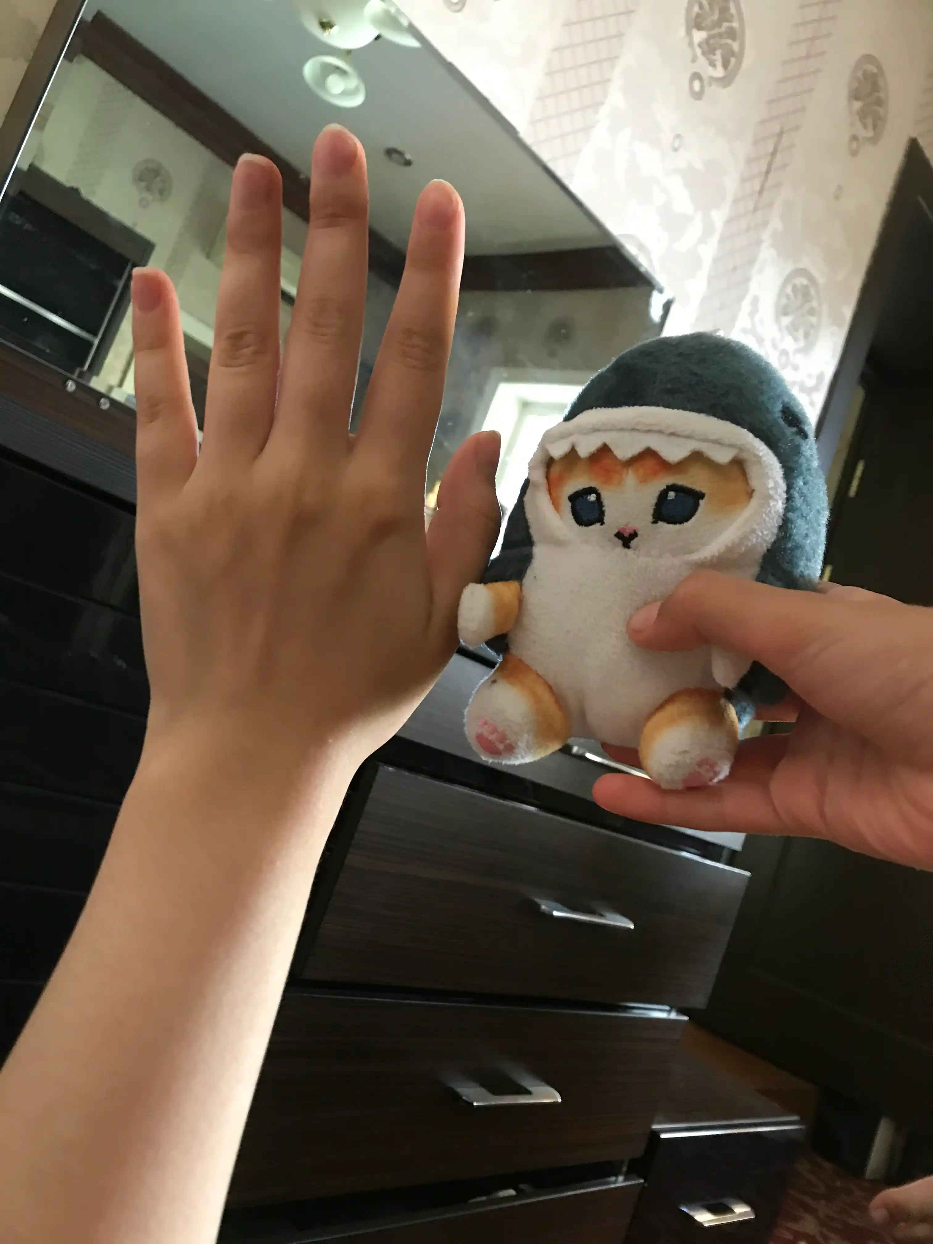 Мягкая игрушка "Акула-кот"